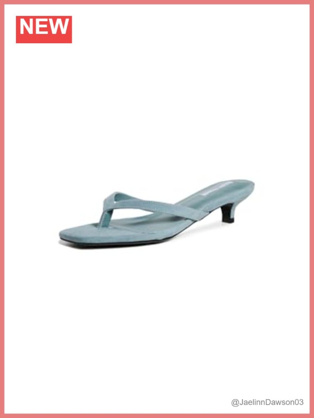 Suede Leather Kitten Heel Slingback Sandals Slip On Women's